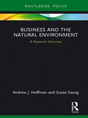 cover image of Business and the Natural Environment